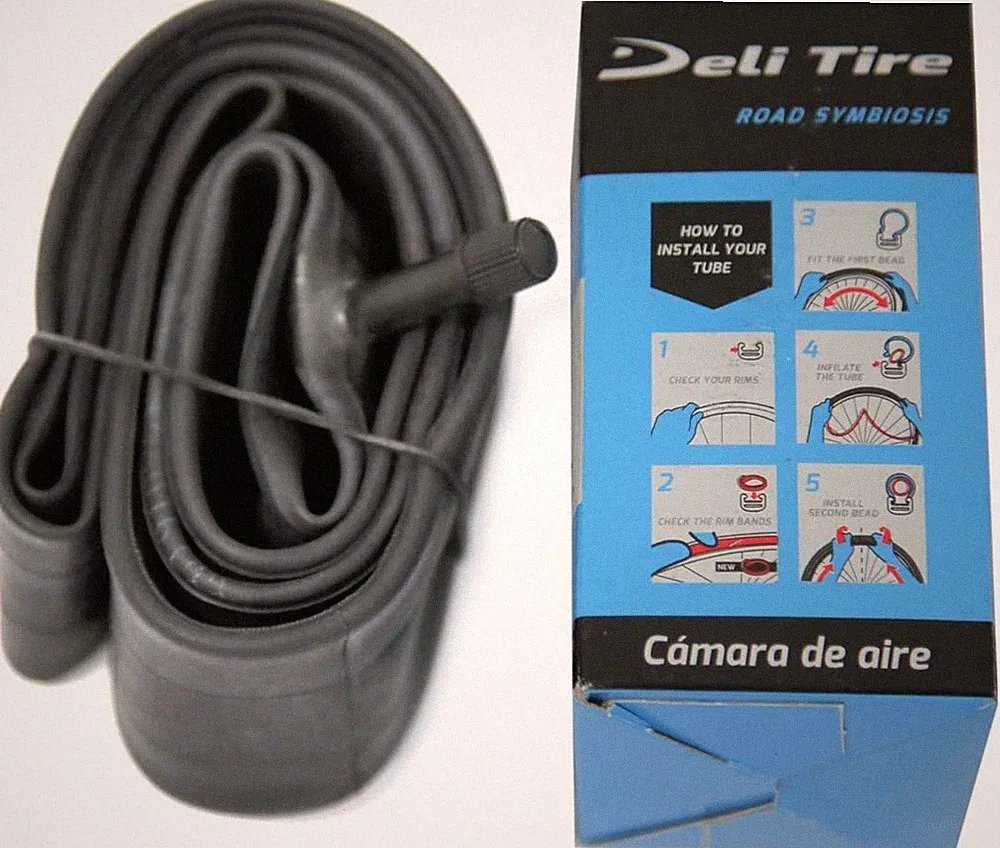 Deli Bicycle Inner Tube 24 x 1.75-2.125 inch, Schrader Valve