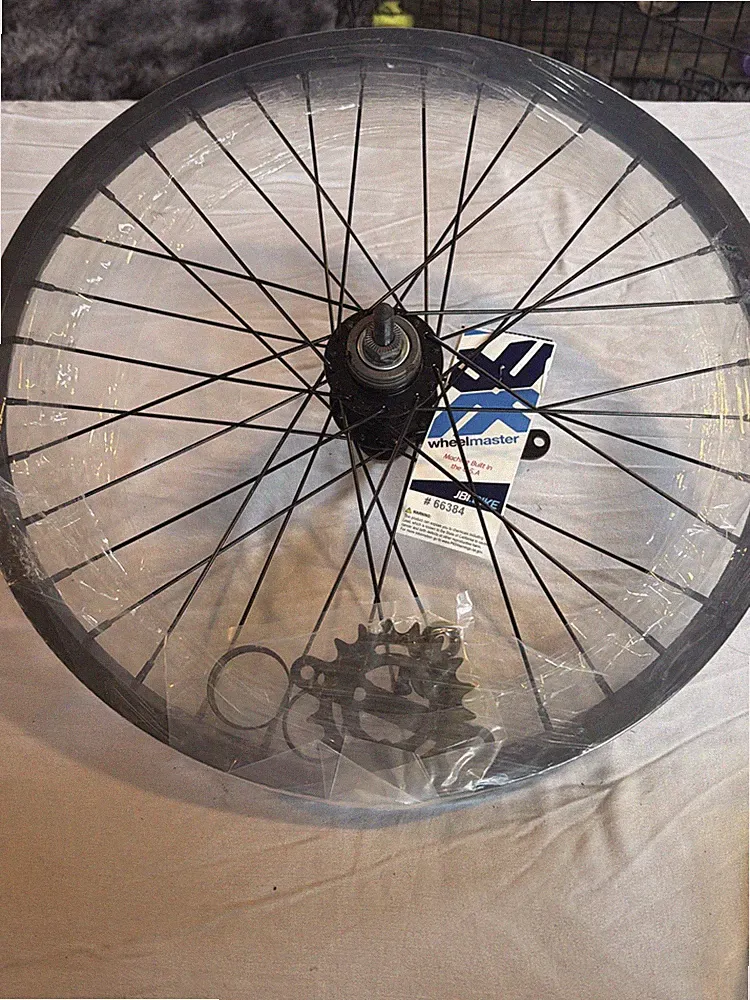 New Wheel Master 66384 Alloy Rear Bike Bicycle Rim 20X1.75IN Black 1S Gears